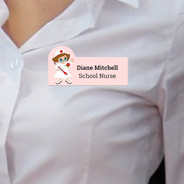 Para Nombres Fun Personalizado Escuela Enfermera Etiqueta de no (Subido por el creador)