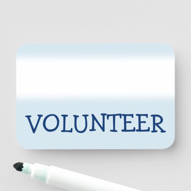 Para Nombres Humble etiqueta de nombre "VOLUNTEER" (In situ)