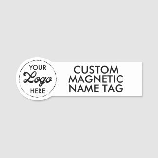 Para Nombres LOGO 3.75" x 1.25" Etiqueta magnética personalizab