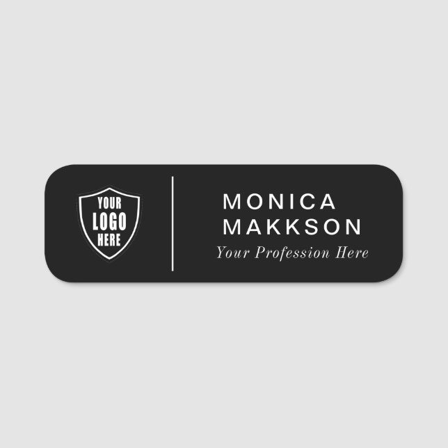 Para Nombres Nombre Moderno, Logo Y Etiqueta De Nombre (Anverso)