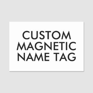 Para Nombres Plantilla de etiqueta de nombre magnética personal