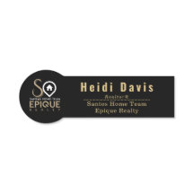 Santos Home Team - Etiqueta de nombre Epique Realt