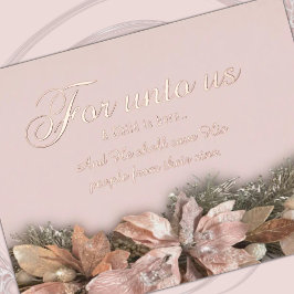 Para nosotros ha nacido un niño tarjeta postal de 