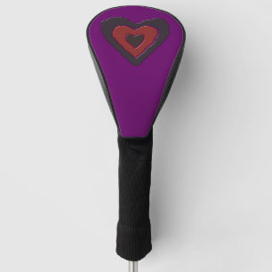 Para Palo De Golf Fundición gótica Amor Corazón Funda del controlado