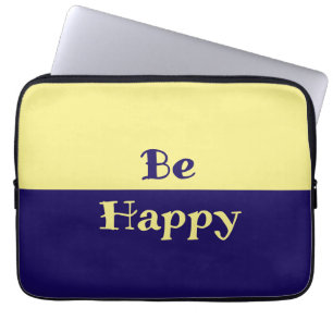 Para Portátil Be Happy Tablet Funda (Mantequilla amarillo y azul