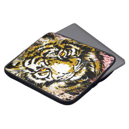 Para Portátil Cabeza realista de tigre de color beige - Funda de