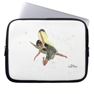 Para Portátil Chica Hada Con Alas Amarillas Chicas Funda Portáti