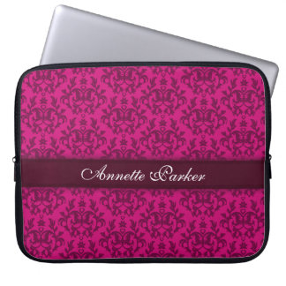 Para Portátil Damask "Kangaroo Paw" nombró funda de laptop rosa 
