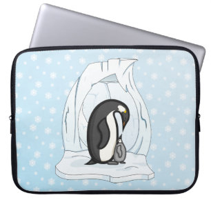 Para Portátil Davin y Annie la funda de la laptop de los pingüin