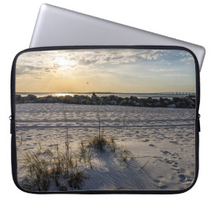 Para Portátil Destin Beach Florida Jetty Sunset Laptop Funda