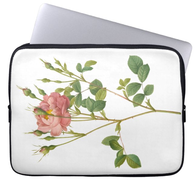 Para Portátil Elegante Funda Botánica Rosa Rosebud (Frente)