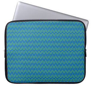 Para Portátil Elegante funda de portátil, esmeralda y geométrica