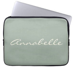 Para Portátil Elegante funda personalizada de laptop con nombre