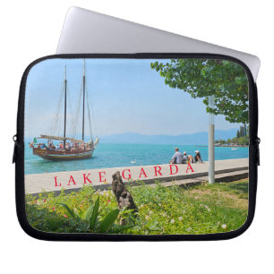 Para Portátil Funda con vistas al barco de vela Lake Garda