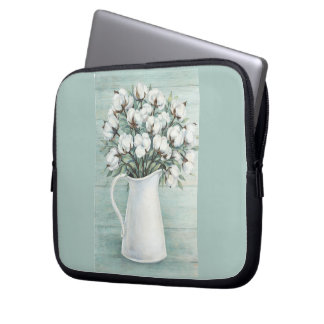 Para Portátil Funda de Electrónica de Algodón Flores Estilo Gran