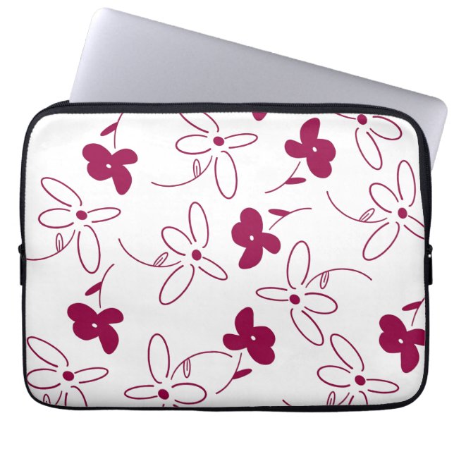 Para Portátil funda de flores (Frente)
