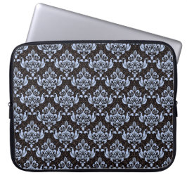 Para Portátil Funda de la laptop Blue Damask