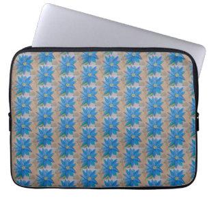 Para Portátil Funda de la laptop Blue Flower