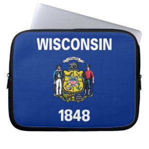 Para Portátil Funda de la laptop Wisconsin State Flag