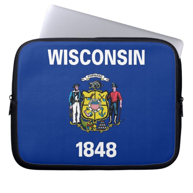 Para Portátil Funda de la laptop Wisconsin State Flag (Frente)