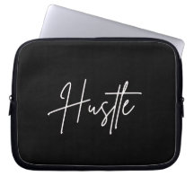 Funda de laptop en blanco y negro motivacional