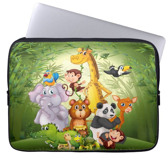 Para Portátil Funda de laptops de Jungle Friends (Frente)