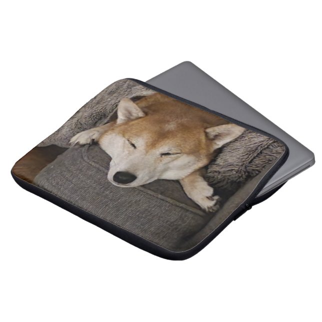 Para Portátil Funda de laptops Shiba Inu durmiendo (Superior anverso)