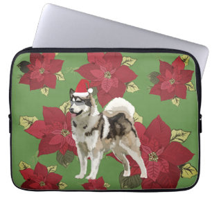 Para Portátil Funda de Navidades de perro Husky
