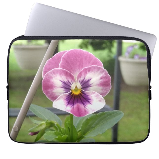 Para Portátil Funda de Pansy Tablet (rosa y púrpura) (Frente)