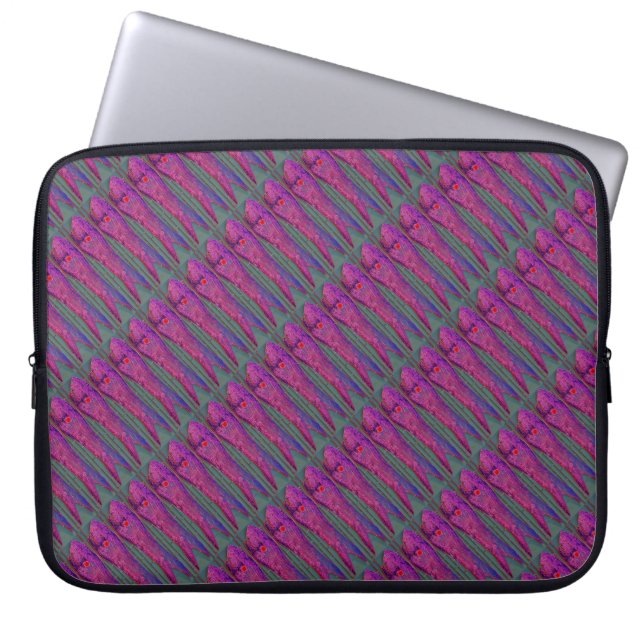 Para Portátil funda de patrón de pez púrpura (Frente)