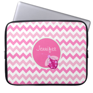 Para Portátil Funda de portátiles Chevron Rosa personalizado