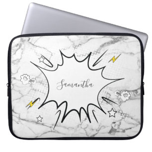Para Portátil Funda de portátiles de cómics de mármol personaliz