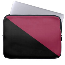Para Portátil Funda de tableta de bloque de color (negro y rojo