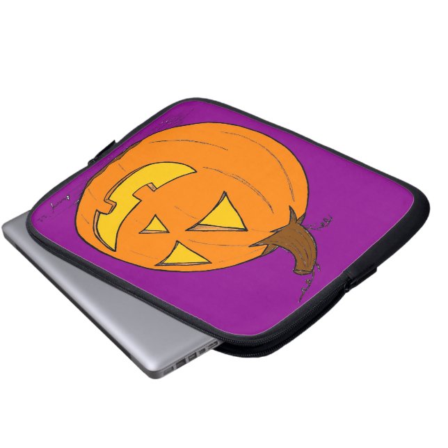 Para Portátil Funda Jack o' Lantern Purple Laptop (Inferior anverso)