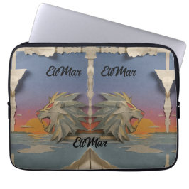 Para Portátil Funda Laptop 13" Neopreno León Rugiendo Papcut