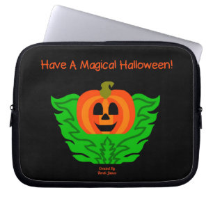 Para Portátil Funda mágica de calabaza de Halloween Neopreno par