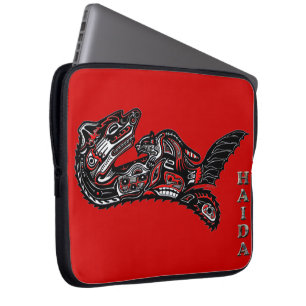 Para Portátil Funda nativa norteamericana Haida Otter Art Laptop
