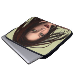 Para Portátil Magnífico Auburn Haired Beauty 2 Neoprene Funda