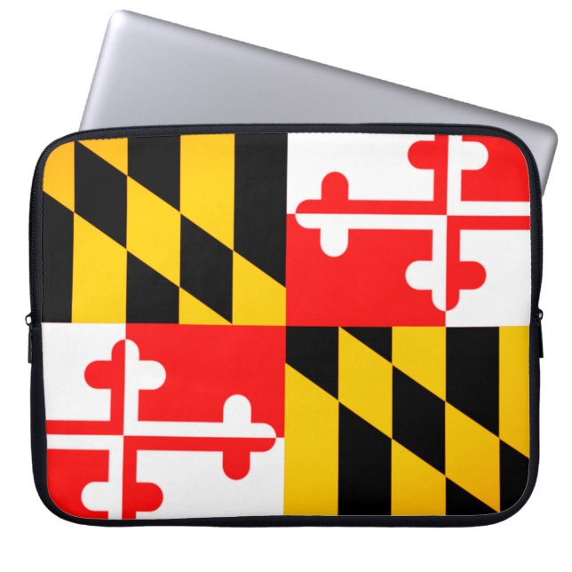 Para Portátil Maryland State Flag Laptop Funda (Frente)