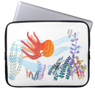 Para Portátil Octopus oceánico y funda de laptops de amigos suba