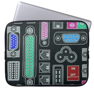 Para Portátil Patrón de entrada de Geek de la computadora Funda