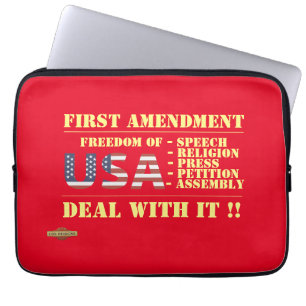 Para Portátil "PRIMERA ENMIENDA" del funda de portátiles