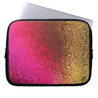 Para Portátil Sombras en la funda de la laptop morada y dorada