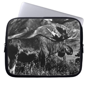 Para Portátil Vintage USA Alaska Funda del alce del toro Mate Sa