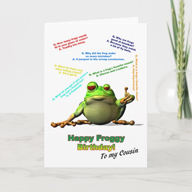 Para primo mucha tarjeta de cumpleaños de Chistes  (Anverso)
