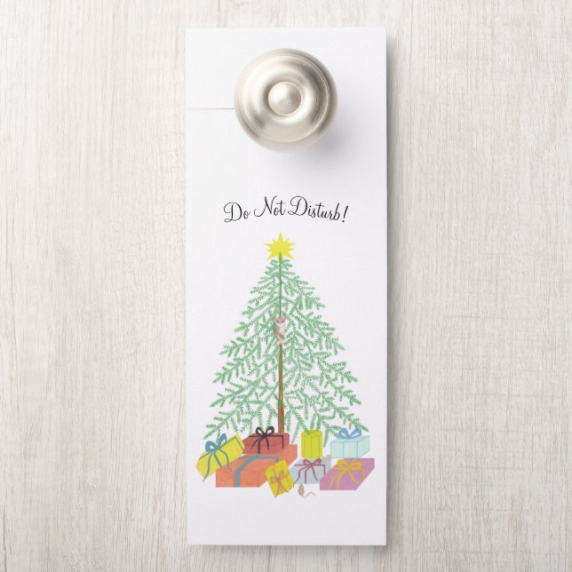 Para Puertas Colgador de puerta de árbol de Navidad (En pomo)