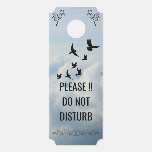 Para Puertas Colgador de puerta moderno personalizable 'No mole (Anverso)