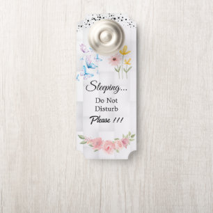 Para Puertas Colgador de puerta moderno personalizable 'No mole