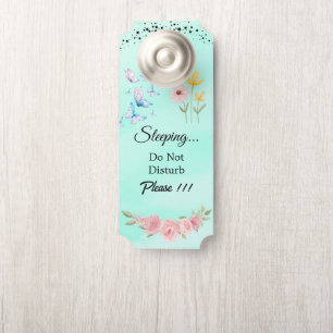 Para Puertas Colgador de puerta moderno personalizable 'No mole