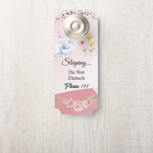 Para Puertas Colgador de puerta moderno personalizable 'No mole